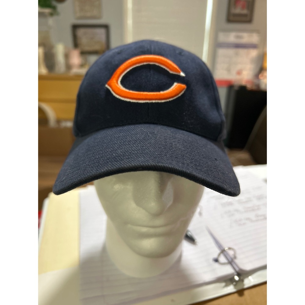 Chicago Bears Reebok Navy Blue Adjustable Baseball Cap Hat Adult Mens
